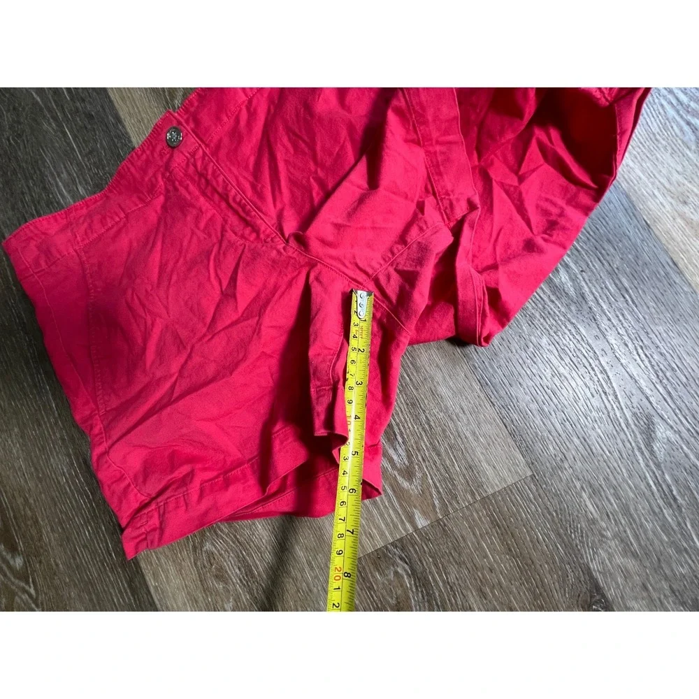 Nautica Shorts Women 12 Pink Cotton Blend Stretch Casual Chino Summer Flat Front
